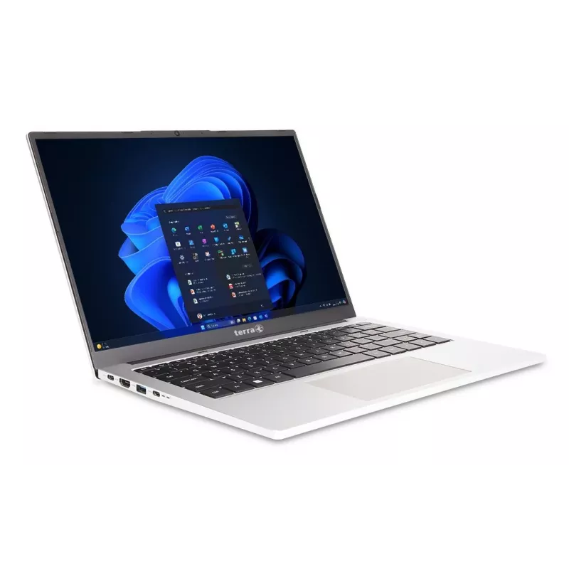 TERRA MOBILE 1410M Intel Core Ultra 5 125U Laptop 35,6 cm (14 Zoll) WUXGA 16 GB DDR5-SDRAM 512 GB SSD Wi-Fi 6 (802.11ax) Windows 11 Pro Deutsch Schwarz, Silber