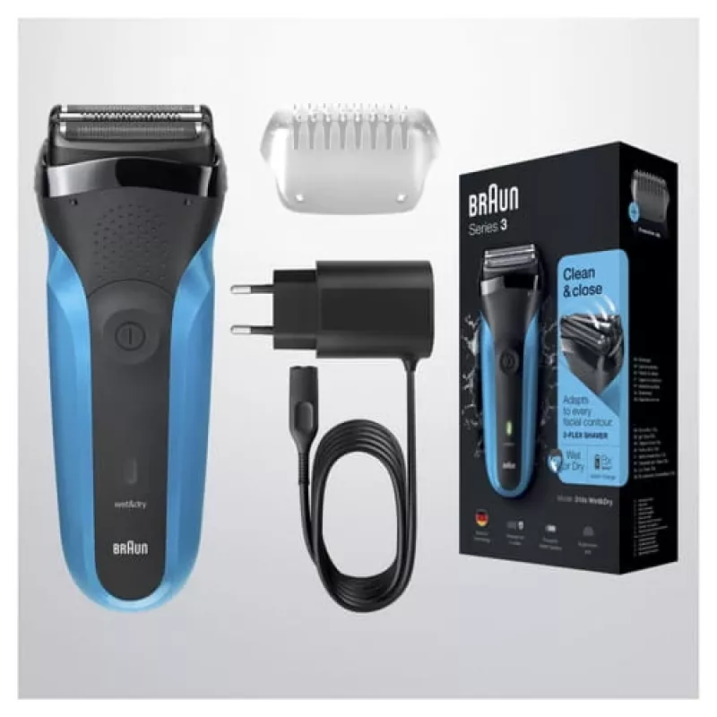 Braun Series 3 310s Folienschaber Trimmer Schwarz, Blau