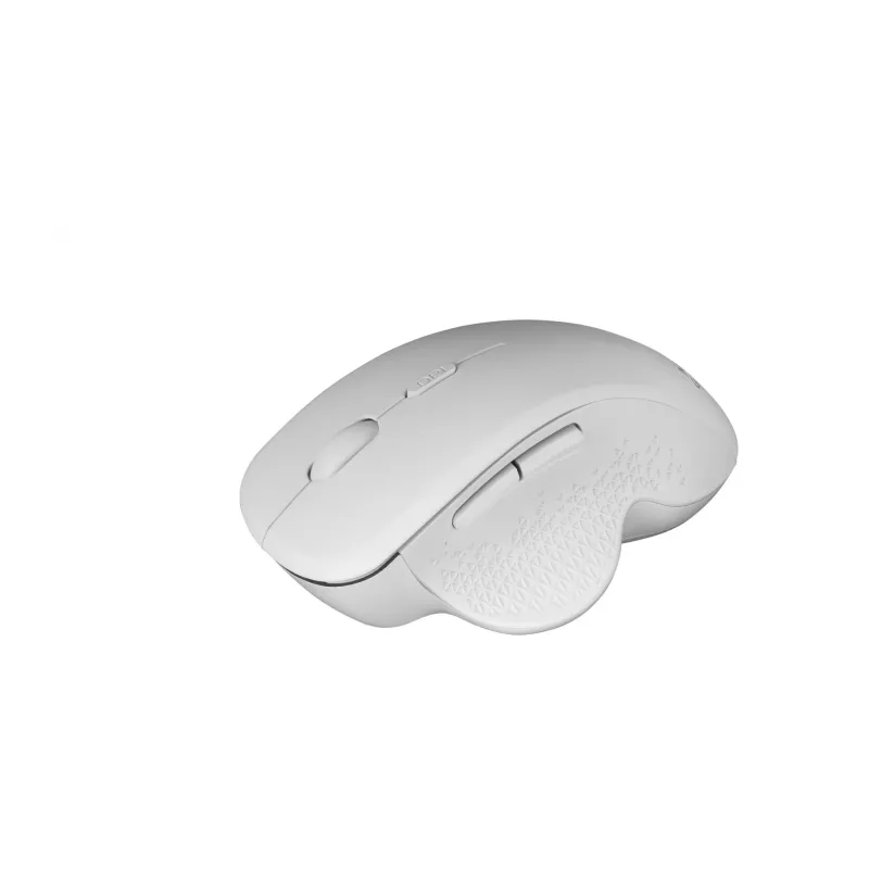 Mars Gaming MMWERGO Wireless Maus Ergonomisch Weiß, Rechtshänder, Mechanisch, RF Wireless, 3200 DPI, Weiß