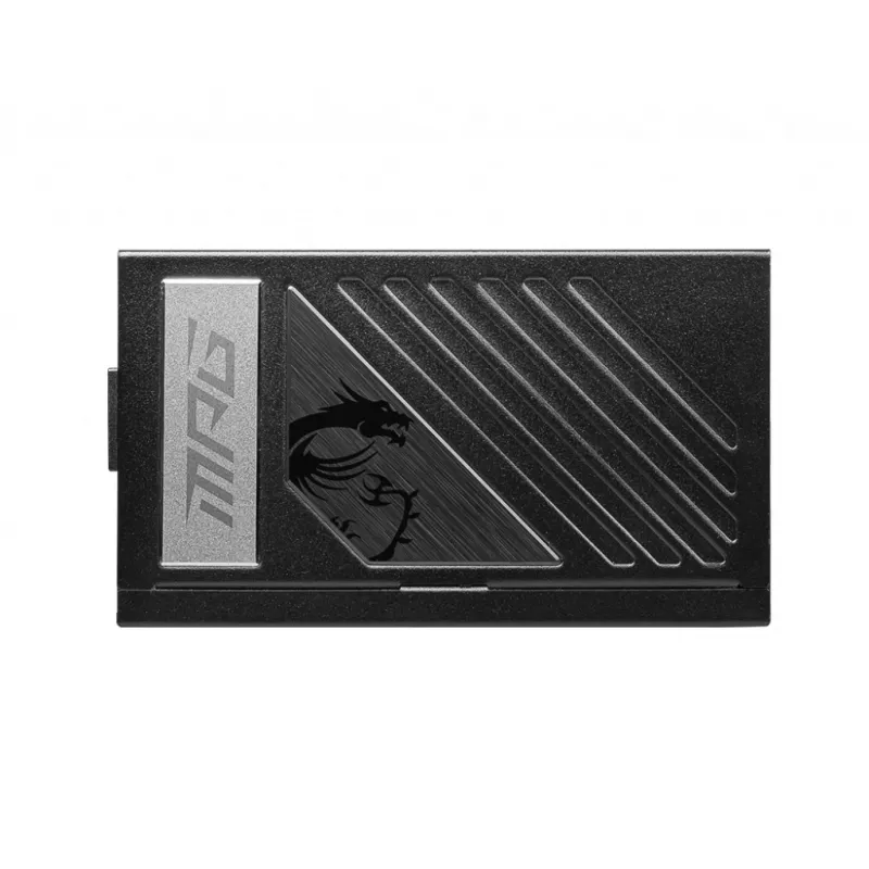 MSI MPG A1000G UK PSU '1000W, 80 Plus Gold zertifiziert, vollmodular, 100% japanische Kondensatoren, Flachkabel, ATX-Netzteil, UK-Stromkabel, Schwarz, unterstützt neueste GPUs'