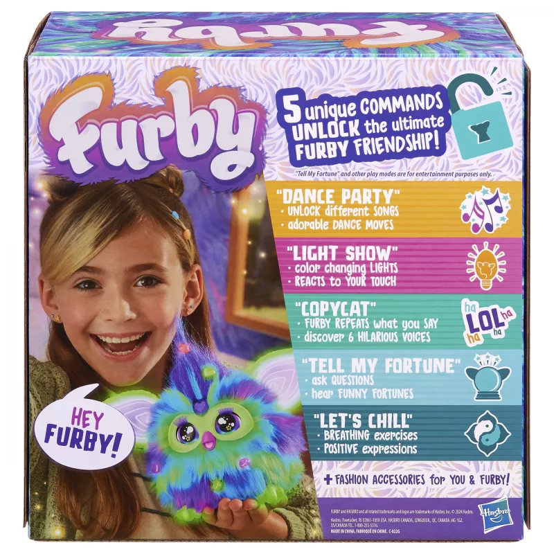 Interaktives Spielzeug HASBRO Furby Aurora Furbealis – farbwechselnde Augen, interaktives Haustier
