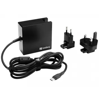 Sandberg USB-C PD AC-Ladegerät 90W EU+UK, Innenbereich, AC, 20,2 V, 4,5 A, 1,8 m, Schwarz