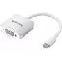 Sandberg USB-C zu VGA Link, USB Typ-C, VGA (D-Sub), Stecker, Buchse, 1920 x 1080 (HD 1080), 2048 x 1152, 1080p