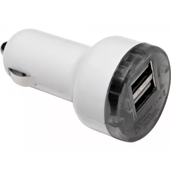 Sandberg Auto-Ladegerät Dual 1000+2400mA, Auto, Zigarettenanzünder, 5 V, Weiß