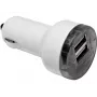Sandberg Auto-Ladegerät Dual 1000+2400mA, Auto, Zigarettenanzünder, 5 V, Weiß