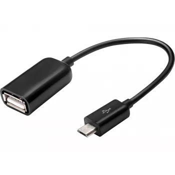 Sandberg OTG-Adapter MicroUSB M - USB F, Micro-USB B, USB A, USB 2.0, Stecker/Buchse, 0,48 Gbit/s, Schwarz