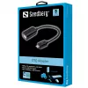 Sandberg OTG-Adapter MicroUSB M - USB F, Micro-USB B, USB A, USB 2.0, Stecker/Buchse, 0,48 Gbit/s, Schwarz