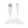 Sandberg MicroUSB Sync-/Ladekabel 3 m, 3 m, USB A, Micro-USB B, USB 2.0, Stecker/Stecker, Weiß