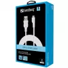 Sandberg MicroUSB Sync-/Ladekabel 3 m, 3 m, USB A, Micro-USB B, USB 2.0, Stecker/Stecker, Weiß