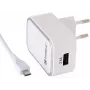 Sandberg AC-Ladegerät EU Micro-USB 2,4 A, für Innenräume, AC, 5 V, Weiß