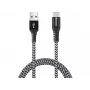 Sandberg Survivor USB-C—USB-A-Kabel 1 m, 1 m, USB A, USB C, USB 2.0, Schwarz, Grau