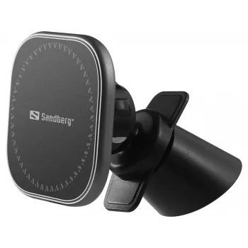 Sandberg In Car Wireless Magnetic Charger 15W, Auto, USB, Kabelloses Laden, 1,2 m, Schwarz