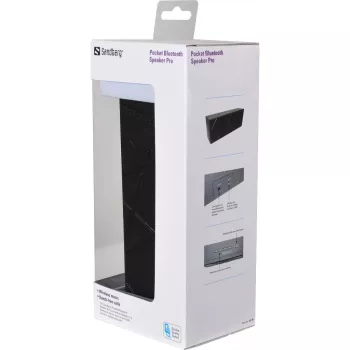 Sandberg Pocket Bluetooth Speaker Pro, 2.0 Kanäle, 6 W, 100–20000 Hz, Kabellos, 3.0+HS, 2,4–2,4835 GHz