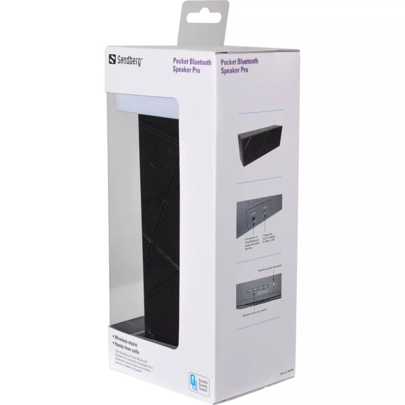 Sandberg Pocket Bluetooth Speaker Pro, 2.0 Kanäle, 6 W, 100–20000 Hz, Kabellos, 3.0+HS, 2,4–2,4835 GHz
