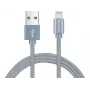 Sandberg Excellence Lightning Grau 1m, 1 m, Lightning, USB A, Grau, Gerade, Gerade