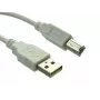 Sandberg USB 2.0 A-B Stecker 0,7 m, 0.7 m, USB A, USB B, USB 2.0, Stecker/Stecker, Weiß