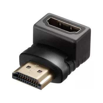 Sandberg HDMI 2.0 abgewinkelter Adapterstecker, HDMI, HDMI, Schwarz