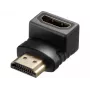 Sandberg HDMI 2.0 abgewinkelter Adapterstecker, HDMI, HDMI, Schwarz