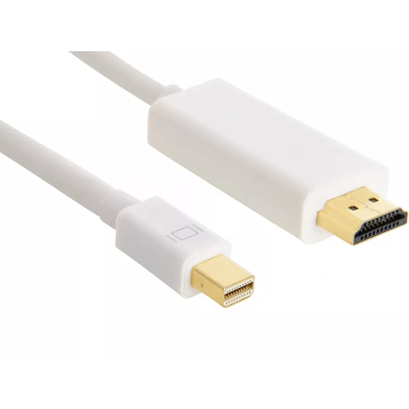 Sandberg Kabel MiniDP > HDMI 1,5 m, 1,5 m, Mini DisplayPort, HDMI, Stecker, Stecker, Weiß