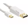 Sandberg DP-MiniDP 1.2 4K M-M 2m, 2 m, DisplayPort, Mini DisplayPort, Stecker, Stecker, Weiß