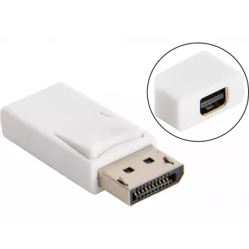 Sandberg DisplayPort > MiniDP Konverter, DisplayPort, Mini DisplayPort, Weiß