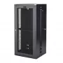 StarTech.com 4-Pfosten 26U Wandmontage-Netzwerkschrank mit 1U Fach, 19 Zoll klappbarer wandmontierter Serverschrank für Daten-/AV-/Elektronik-/Computergeräte, flexibles belüftetes Rack-Gehäuse