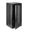 StarTech.com 4-Pfosten 26U Wandmontage-Netzwerkschrank mit 1U Fach, 19 Zoll klappbarer wandmontierter Serverschrank für Daten-/AV-/Elektronik-/Computergeräte, flexibles belüftetes Rack-Gehäuse