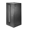StarTech.com 4-Pfosten 26U Wandmontage-Netzwerkschrank mit 1U Fach, 19 Zoll klappbarer wandmontierter Serverschrank für Daten-/AV-/Elektronik-/Computergeräte, flexibles belüftetes Rack-Gehäuse