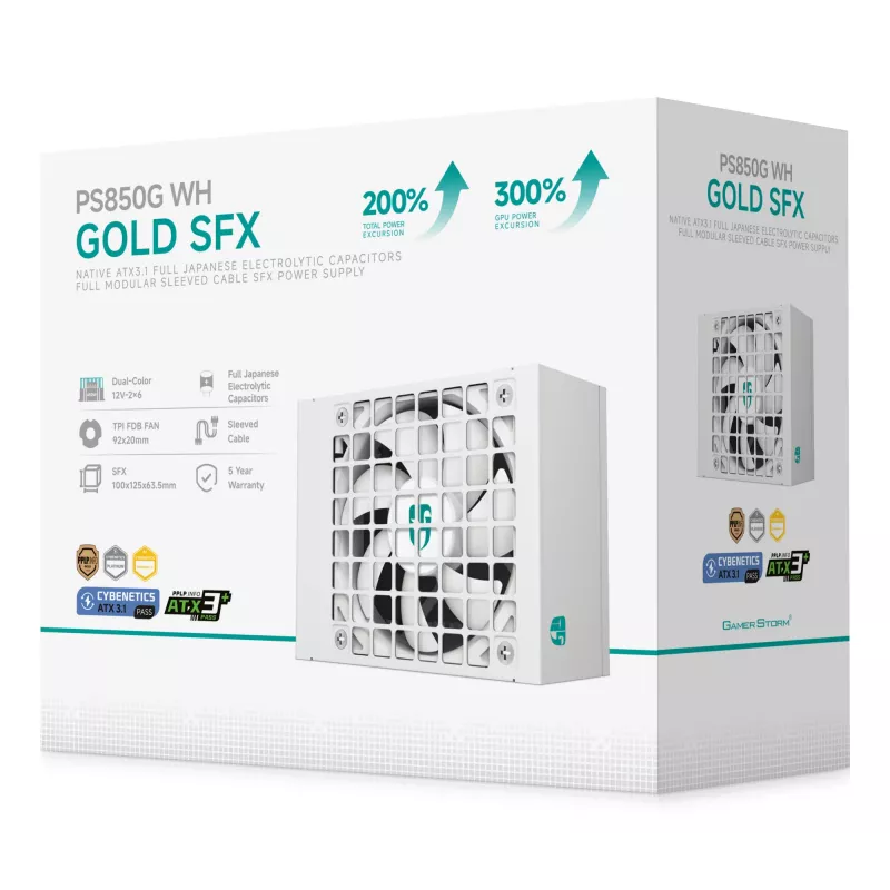 Gamer Storm PS850G WH Netzteil 850 W 20+4 Pin ATX ATX Weiß