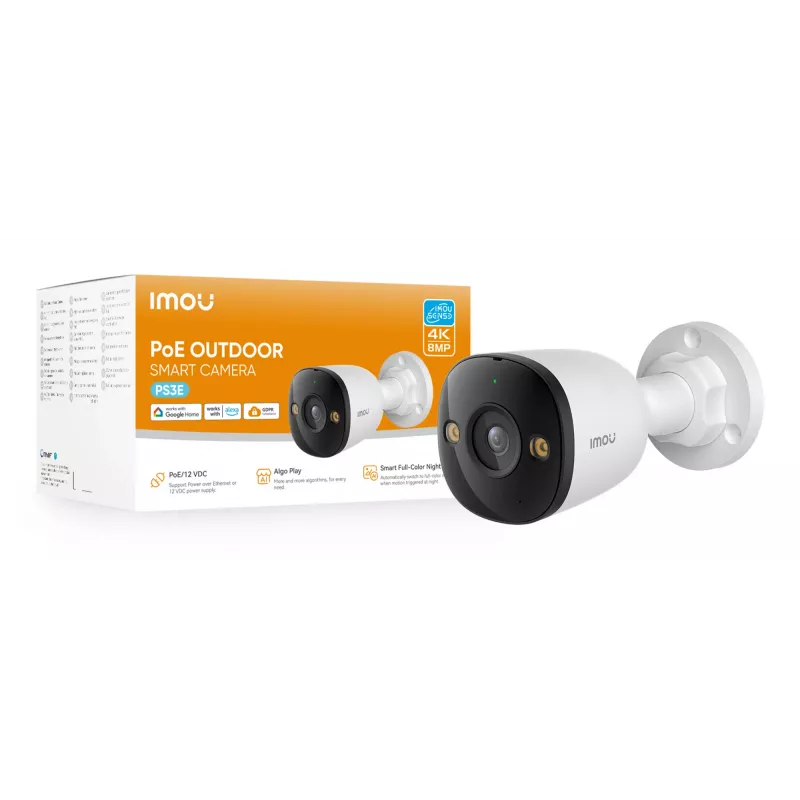 Imou PS3E Bullet IP-Sicherheitskamera Innen- & Außenbereich 3840 x 2160 Pixel Decken-/Wandmontage