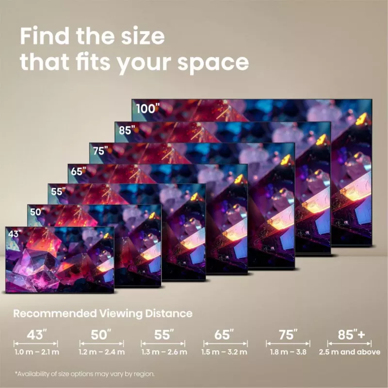 Hisense 65E7S PRO TV 165,1 cm (65 Zoll) UHD+ Smart-TV WLAN Schwarz 350 cd/m²