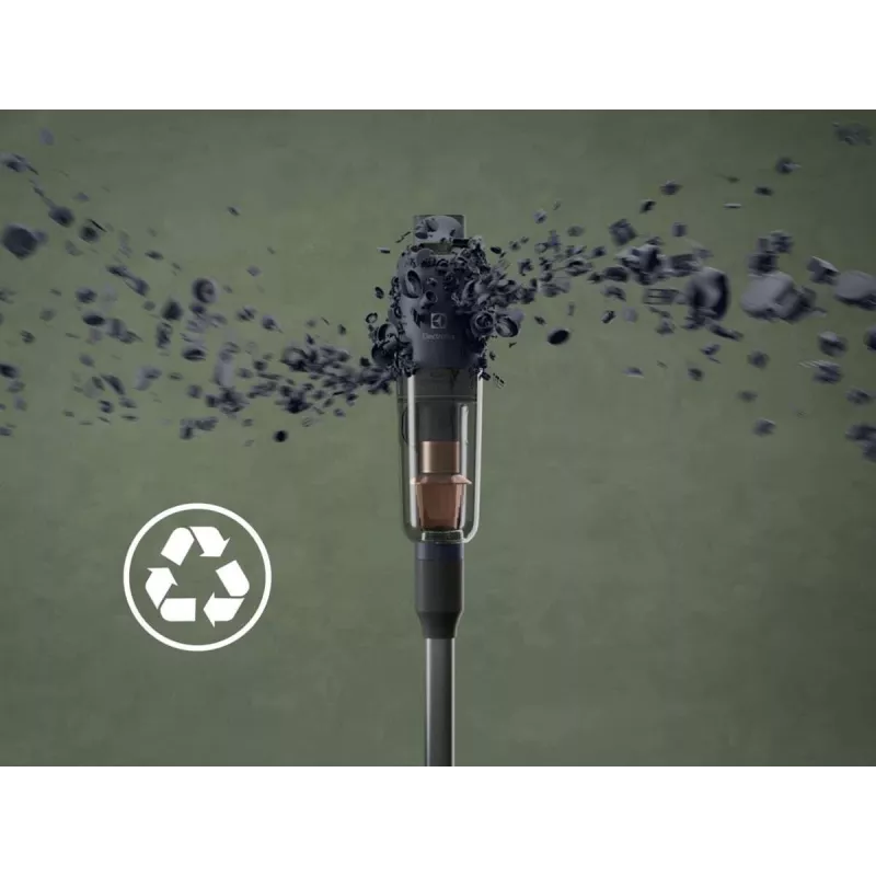 Electrolux EP71B14WET Stabstaubsauger Batterie Trocken Beutellos 0,3 l Blau 4 Ah