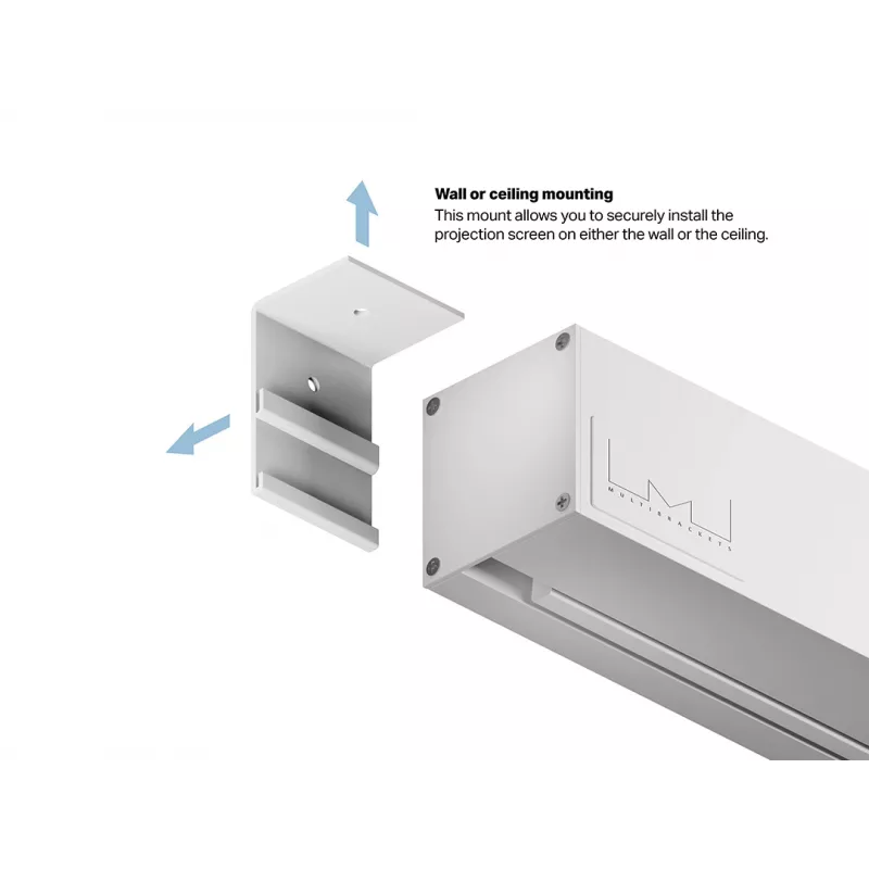 Multibrackets M 1:1 motorisierte Projektionsleinwand 240x240, 135 Zoll White Edition