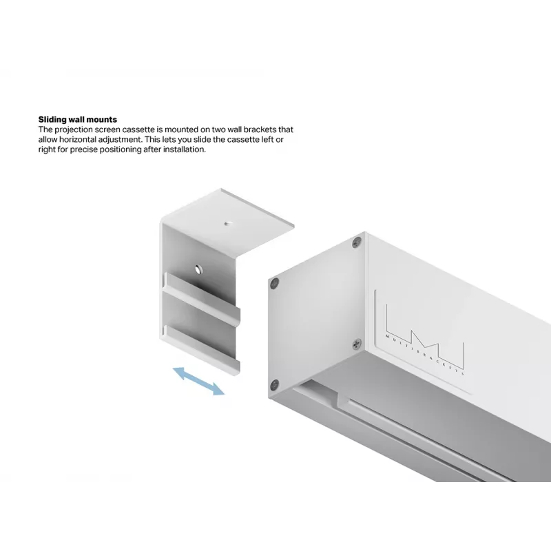 Multibrackets M 1:1 motorisierte Projektionsleinwand 240x240, 135 Zoll White Edition