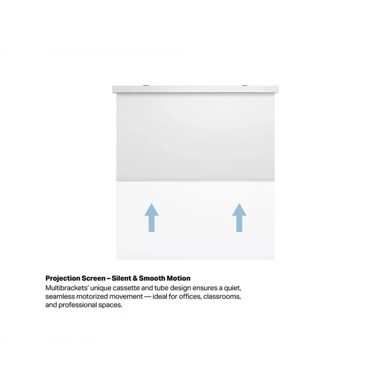 Multibrackets M 1:1 motorisierte Projektionsleinwand 240x240, 135 Zoll White Edition