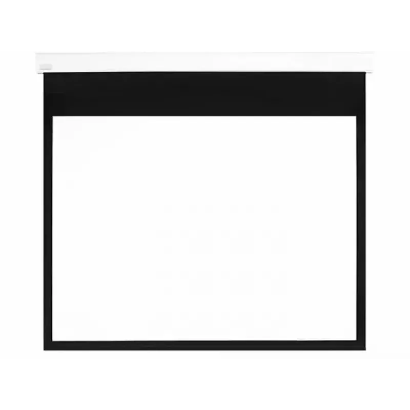 Motorisierte Projektionsleinwand MULTIBRACKETS M 16:10 90 Zoll (sichtbar 193,9×121,2 cm) Mattweiß, Schwarz/Weiß