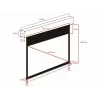 Motorisierte Projektionsleinwand MULTIBRACKETS M 16:10 90 Zoll (sichtbar 193,9×121,2 cm) Mattweiß, Schwarz/Weiß