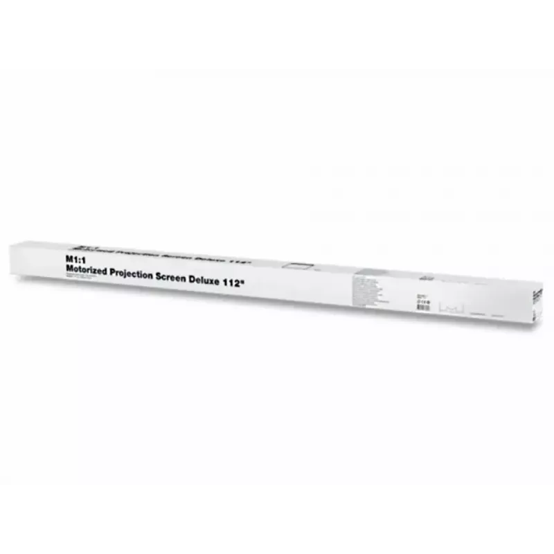 Motorisierte Projektionsleinwand MULTIBRACKETS M 16:10 90 Zoll (sichtbar 193,9×121,2 cm) Mattweiß, Schwarz/Weiß