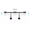 Multibrackets M VESA Desktopmount Triple Desk Clamp 24 Zoll-32 Zoll 24 kg
