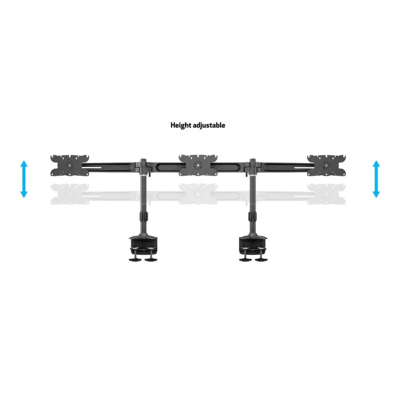Multibrackets M VESA Desktopmount Triple Desk Clamp 24 Zoll-32 Zoll 24 kg