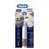 Oral-B PRO Junior Star Wars, Kinder, rotierende Zahnbürste, tägliche Reinigung, Polieren, Sensitiv, Mehrfarbig, Weiß, 4 x 30 Sek., Weich