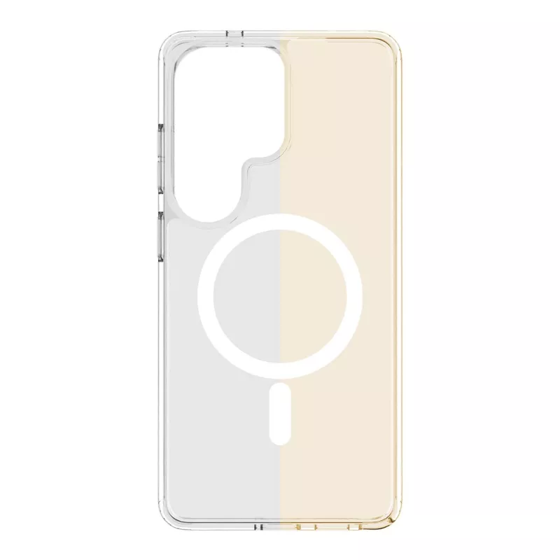 Cellularline Clear Mag - Galaxy S26 Ultra Ultrastrapazierfähige transparente Hülle mit Gummirand, kompatibel mit dem Qi2-Ökosystem und magnetischem Zubehör, behandelt gegen Vergilbung.