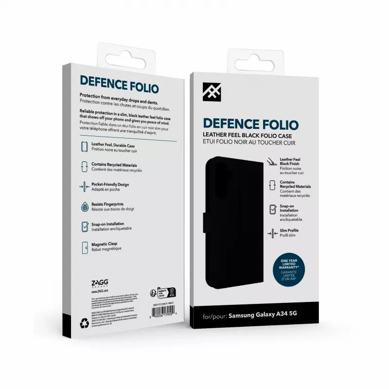 IFROGZ Defence Folio Handyhülle 16,8 cm (6,6″) Schwarz