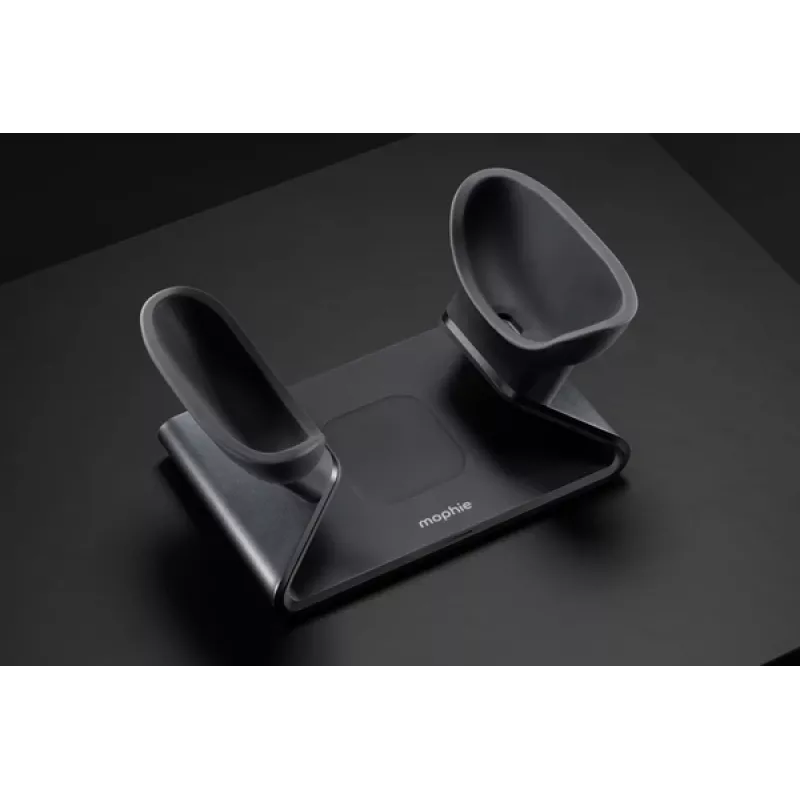 mophie AirPods Max Ladestation, Innenbereich, USB, Kabelloses Laden, Schwarz