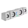 Mars Gaming MS22W Kompakte Gaming-Lautsprecher 2.2 RGB Flow Subwoofer + 4 aktive Lautsprecher DSP-Sound 35W Weiß