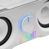 Mars Gaming MS22W Kompakte Gaming-Lautsprecher 2.2 RGB Flow Subwoofer + 4 aktive Lautsprecher DSP-Sound 35W Weiß