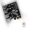Axagon PCEU-430VL Schnittstellenkarten/Adapter Intern USB 3.2 Gen 1 (3.1 Gen 1)