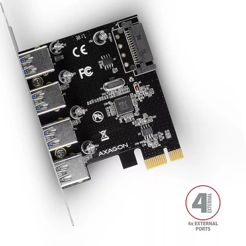 Axagon PCEU-430VL Schnittstellenkarten/Adapter Intern USB 3.2 Gen 1 (3.1 Gen 1)
