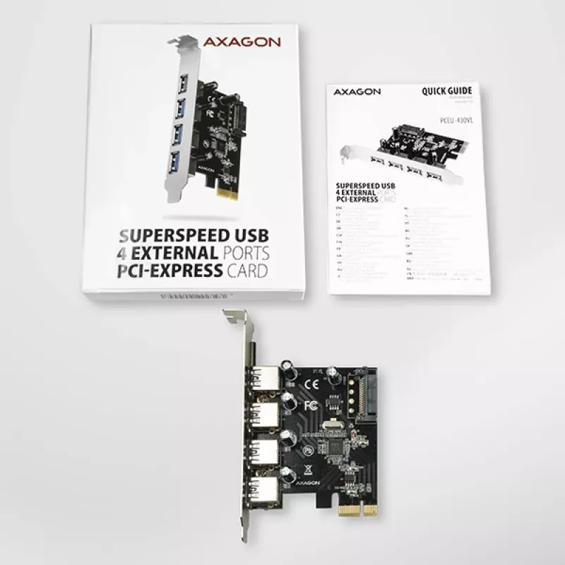 Axagon PCEU-430VL Schnittstellenkarten/Adapter Intern USB 3.2 Gen 1 (3.1 Gen 1)