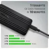 Axagon EEM2-40G USB-C 40Gbps M.2 NVMe SSD-Gehäuse, ARMORED Aluminium